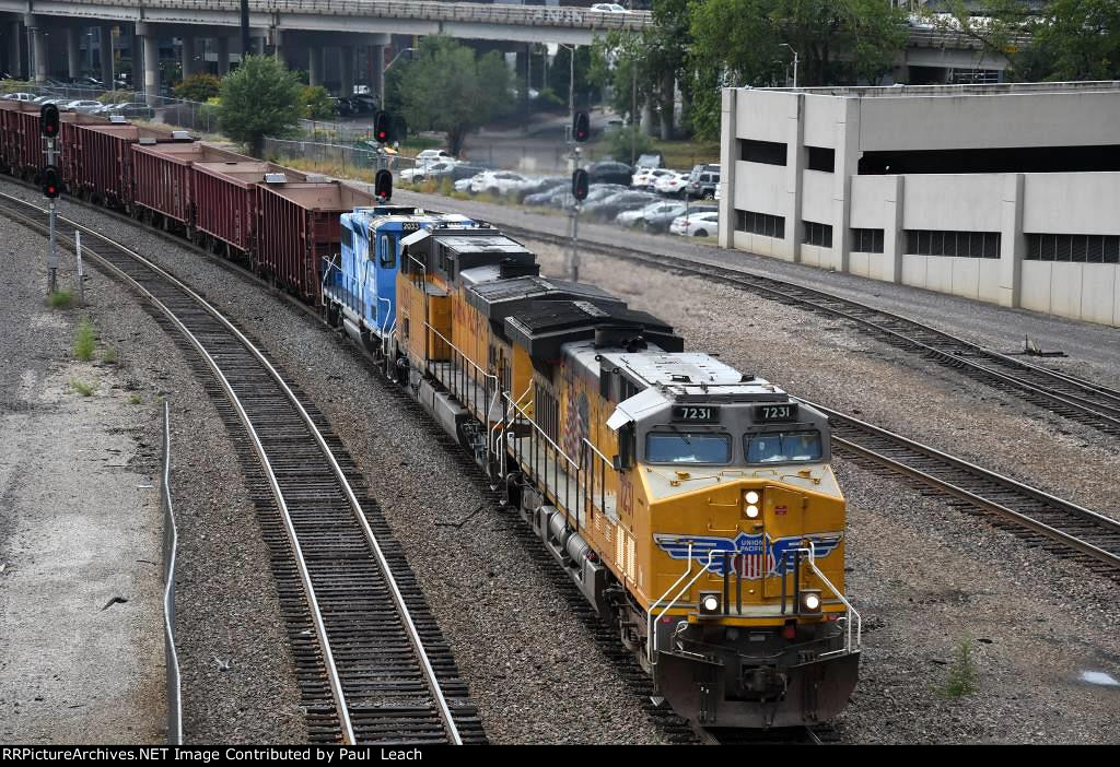 Eastbound ballast train